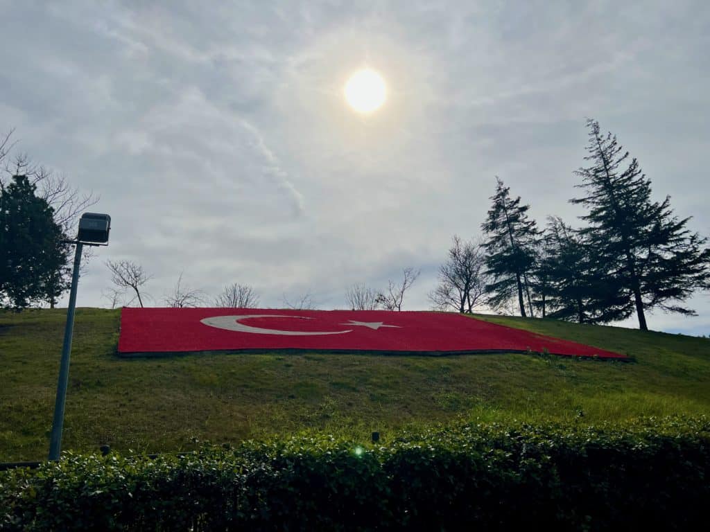 Turkish Flower Flag in Istanbul