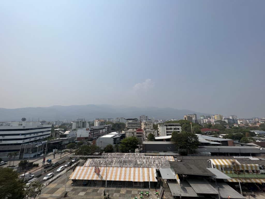 Smoky View from Maya Mall Chiang Mai