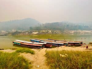 Pakbeng Laos, boat dock